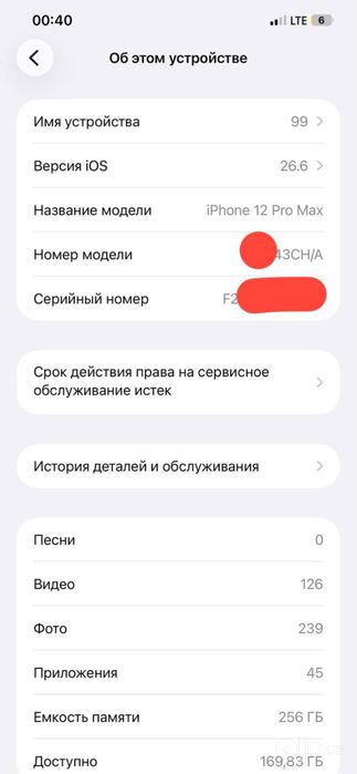 Iphone 12 pro max 256