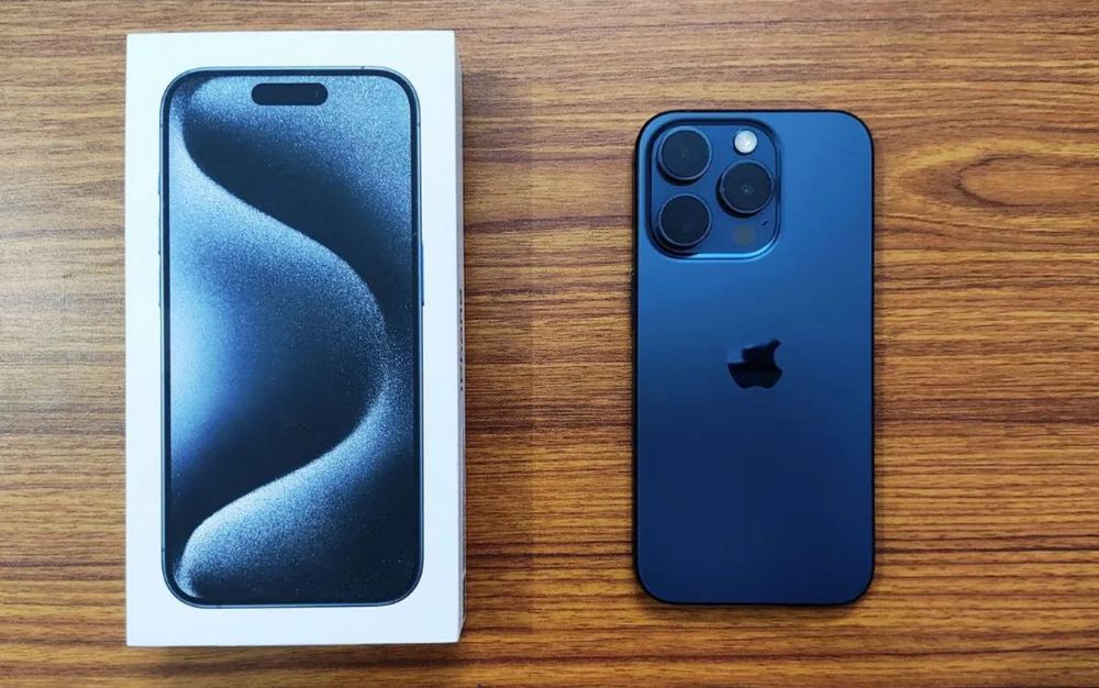 IPhone 15 Pro Blue Titanium – 128GB, Dual SIM, eMAG Bucuresti