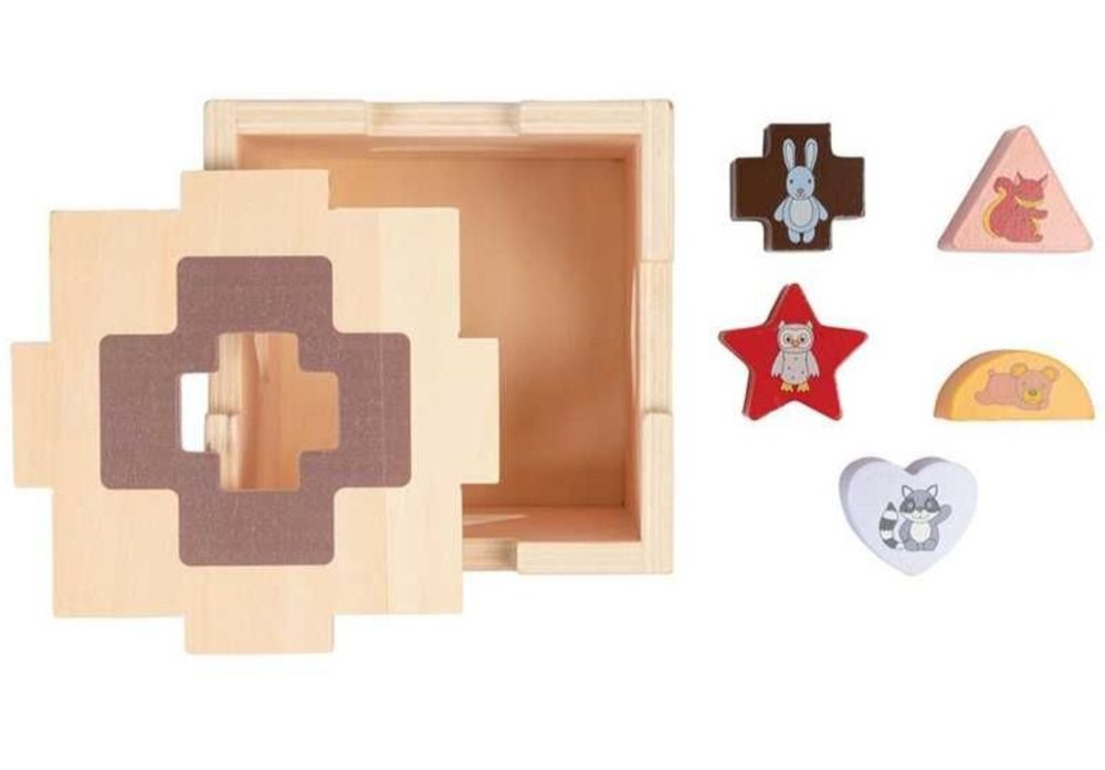 Дървен сортер куб