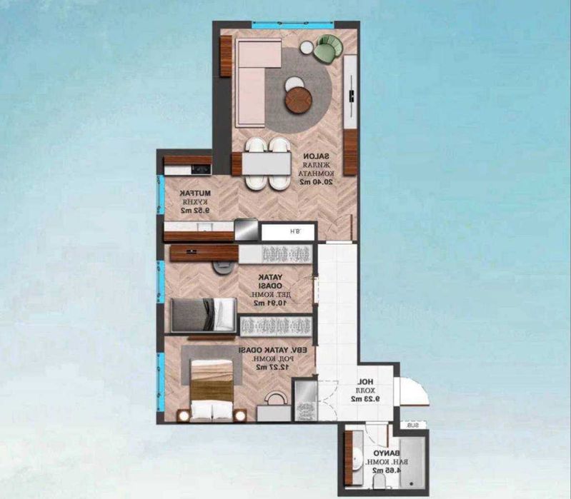 * Piramit Tower 3ком квартира в центре.,ул Бабура и Нукусская.Коробка