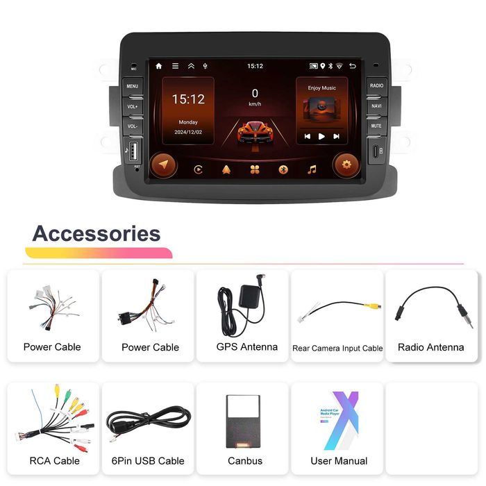 Navigatie android Dacia Renault Logan Sandero Duster Lodgy Dokker Capture
