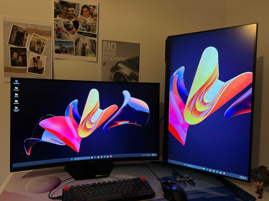 Monitoare Gaming – DELL 27” Curbat + Samsung Odyssey LS27AG300 27