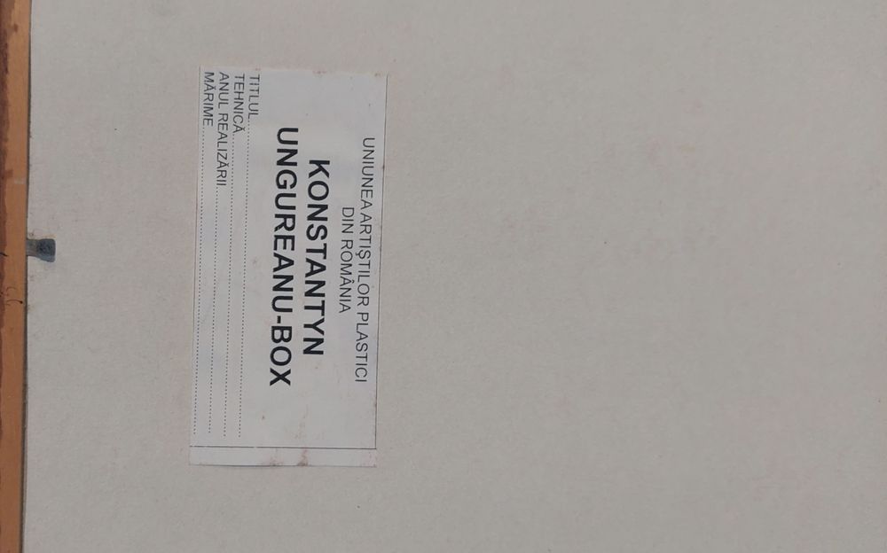 Tablouri semnate Konstantyn Ungureanu Box