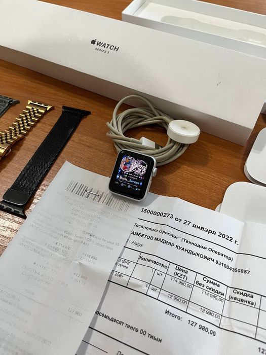 Apple Watch 3 38 MM EAC 87% Эйпл Уатч 3 38 ММ Apple Алматы