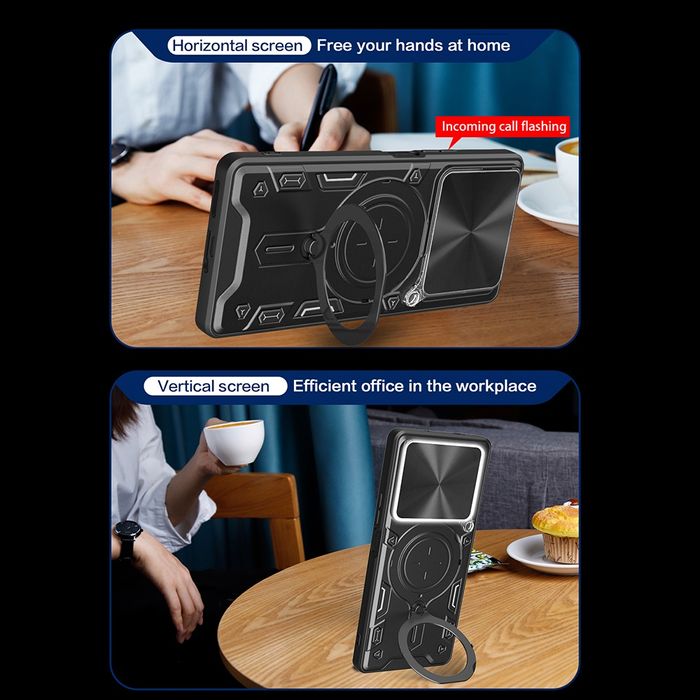 Motorola Edge 70 / 60 / 60 Fusion / 60 Pro / GIANT RING Удароустойчив кейс с пръстен
