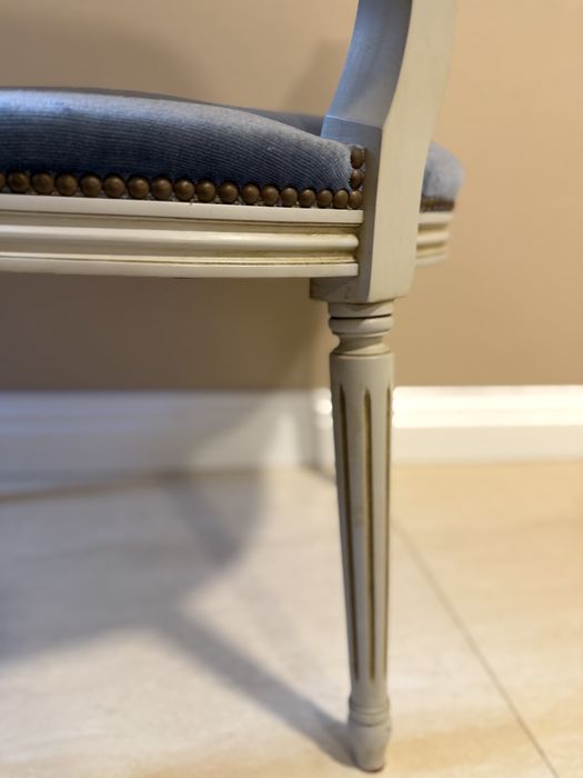 Scaun Ludovic catifea lemn masiv