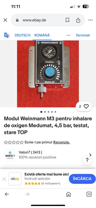 Modul pt inhalare oxigen