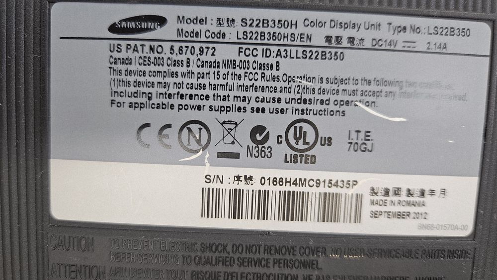 Монитор samsung 22 инча