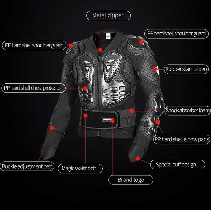 Armura Moto Costum Protectie Hard Raptor 12 reglaje 11 protectii