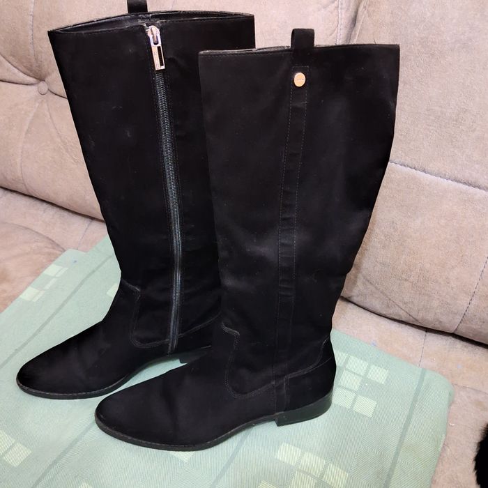 Сапоги замша, демисезонные Calvin Klein