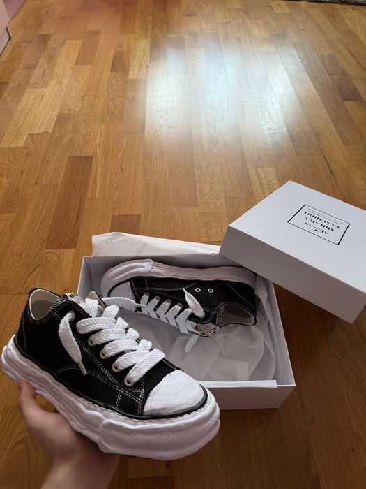 Maison Mihara Yasuhiro OG Sole Canvas Low "Hank Black"