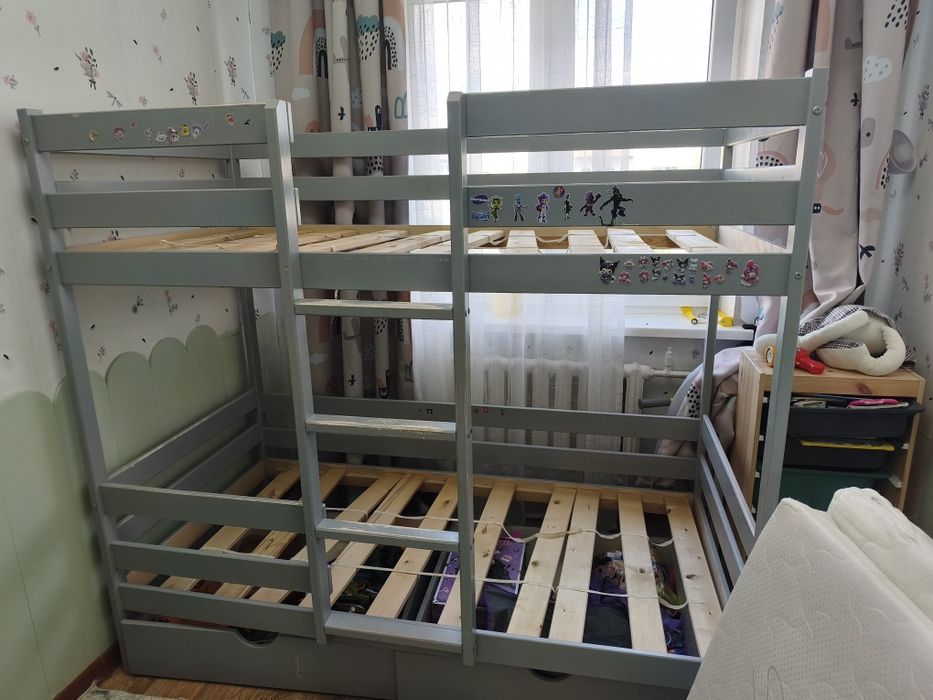 Двухярусная детская кровать ikea