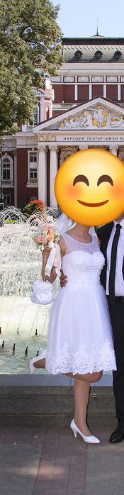 Уникална сватбена рокля и воал