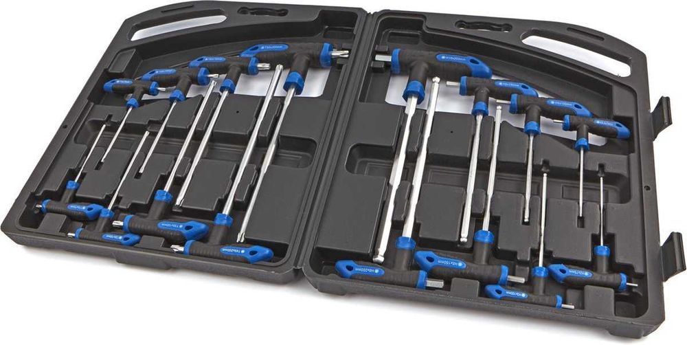 Комплект шестограми и торксове с ръкохватка STAHLMAYER 16 части