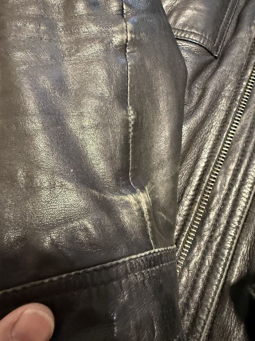 Zara яке естествена кожа