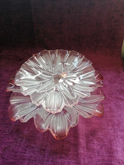 fructiera cristal roz