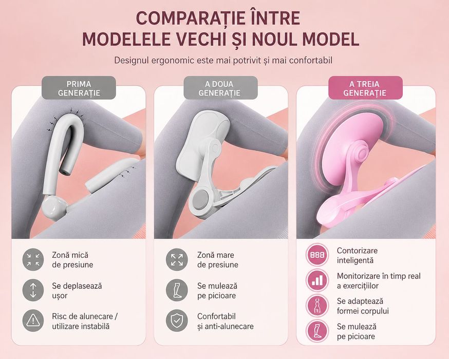 Aparat Premium Tonifiere Coapse si Fesieri Beauty Leg Fitness Acasa Anti Celulita