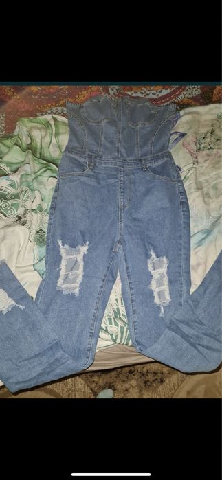 Salopeta jeans Shein