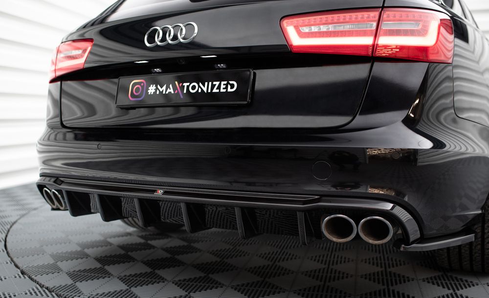 Дифузьор за задна броня Maxton design за Audi A6 C7 (2011-2014)