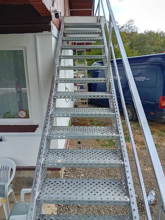 Scara metalica zincata 4mm grosime facem și montaj