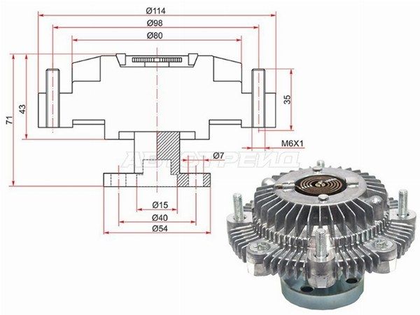 Вискомуфта  Suzuki Escudo