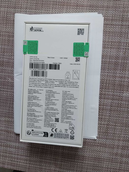 Telefon mobil OPPO A5, 4GB RAM, 128GB, 5G, Black Green