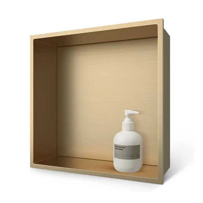 Raft incastrat patrat, inox periat, Wall-Box 30x30x10cm / 60x30x10cm