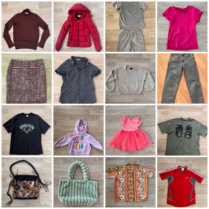 Sac haine second-hand – branduri de mall! Preț unic sau bulk! RESELL