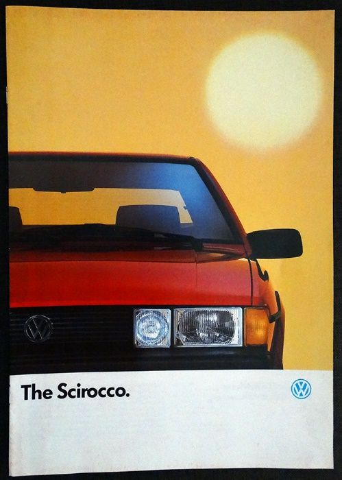 Брошура/каталог VW SCIROCCO Mk2 1988 г.