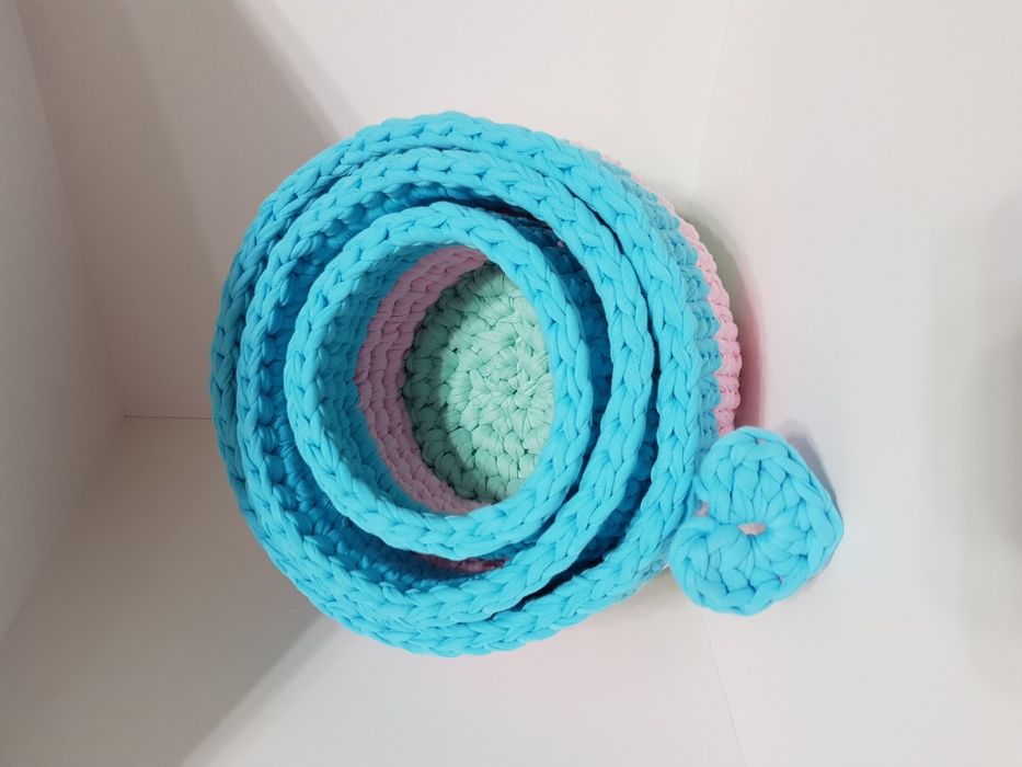 Вязаные корзины