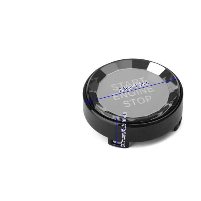 Buton Pornire Start Stop Cristal BMW Seria E , Negru Rosu Albastru