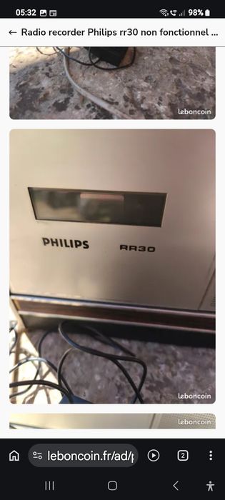 microfon Philips radiocasetofon