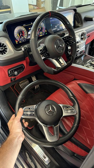 Volan Mercedes AMG compatibil cu modelele vechi Carbon 2017+