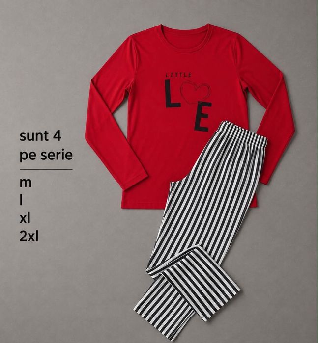 Pijamale dama maneca lunga