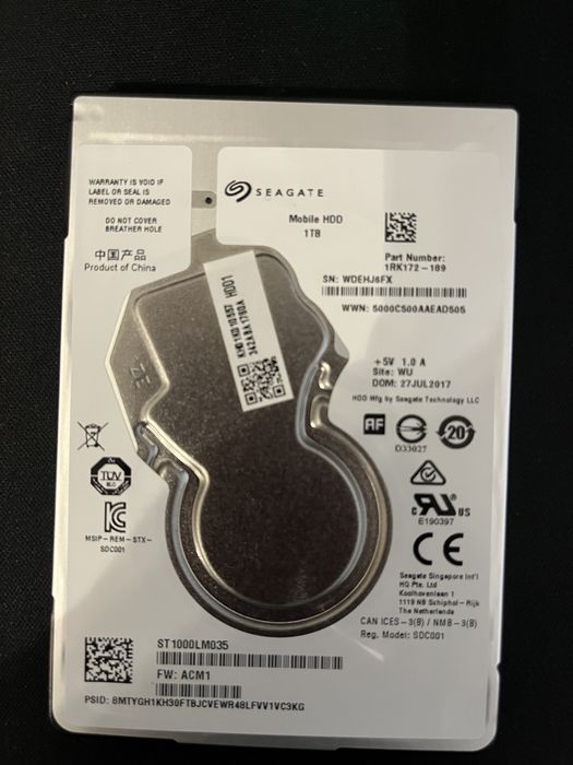 Hdd Seagate,1Tb,laptop,2,5