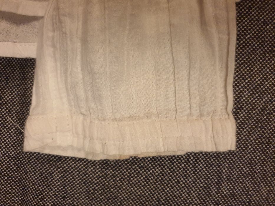 Bluza/ camasa alba, fete, scoala, 158, dantela, panza topita