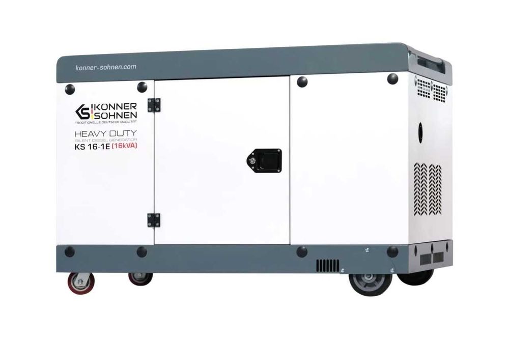 Generator de curent Konner & Sohnen KS16-1E ATS Silent  16 kVA 230V diesel Heavy Duty insonorizat cu ATS