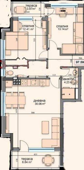 Продава се Тристаен апартамент в Варна, Победа - 115 кв.м за 1966 €/кв.м - Снимка #5