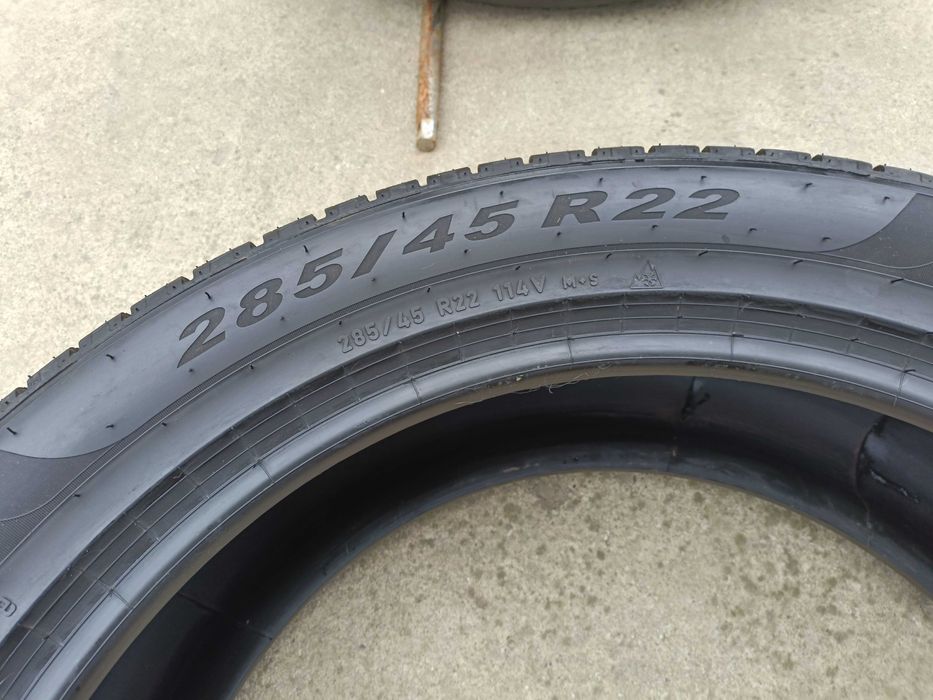 Doua anvelope iarna 285 45 22 pirelli scorpion winter 7,5 mm 2024