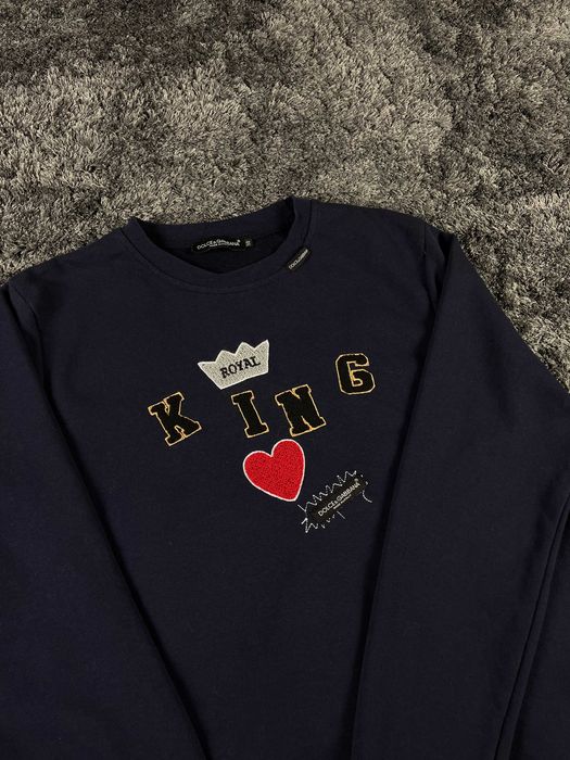 Dolce & Gabanna DG King Crown Crewneck Sweatshirt Мъжка Блуза