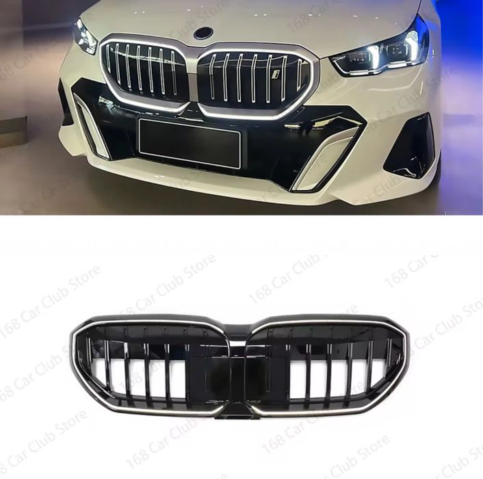 Set grila iluminata luminata led Bmw Seria 5 G60 G61 I5 dubla grile