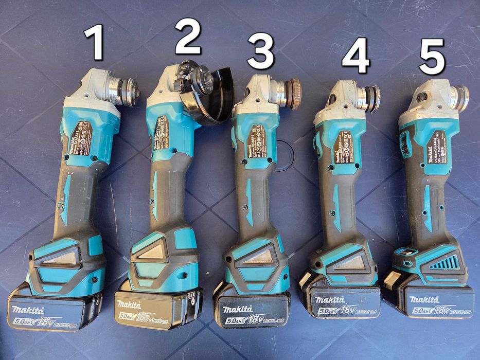 Професионални Акумулаторни Ъглошлайфи MAKITA 18V (125 мм)