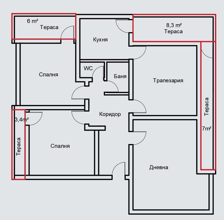 Продава се Многостаен апартамент в Шумен, Пожарната - 147 кв.м за 625 €/кв.м - Снимка #11