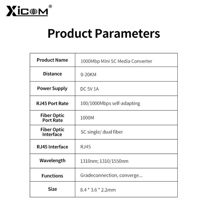 MC media convertor/ media convertor media convertoare Gigabit