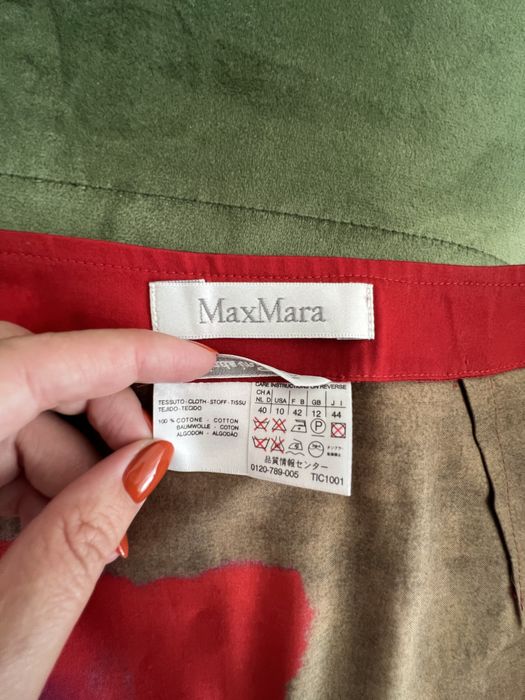 Fusta Max Mara, rosie petrecuta, marimea M