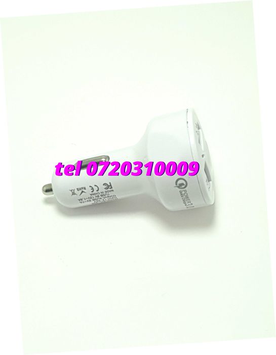 Incarcator Masina Auto 4 Porturi Bricheta Usb Qc Incarcare Rapida