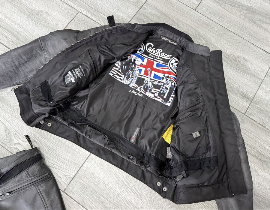 Costum piele moto Cafe Racer