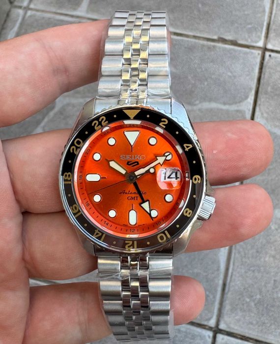 Seiko 5 Sports 42 mm SKX007 Mikan Orange SSK005 Automatic GMT