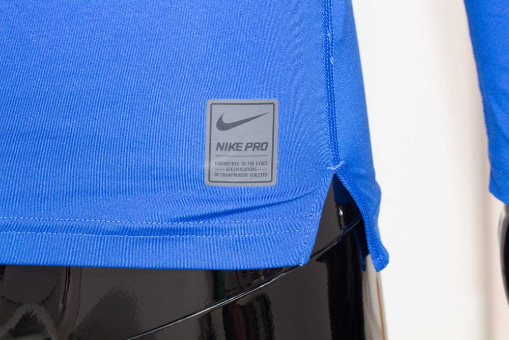 Nike Pro Compression оригинална мъжка блуза синя Dri Fit дълъг ръкав М