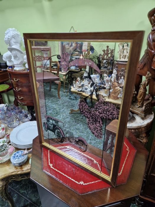 Страхотно антикварно рекламно огледало